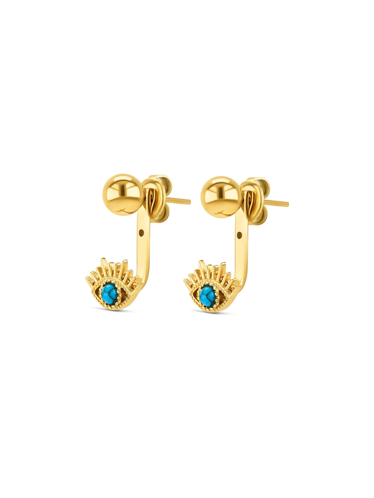 One Amulet Blue Earrings