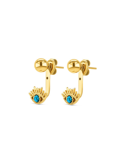 One Amulet Blue Earrings