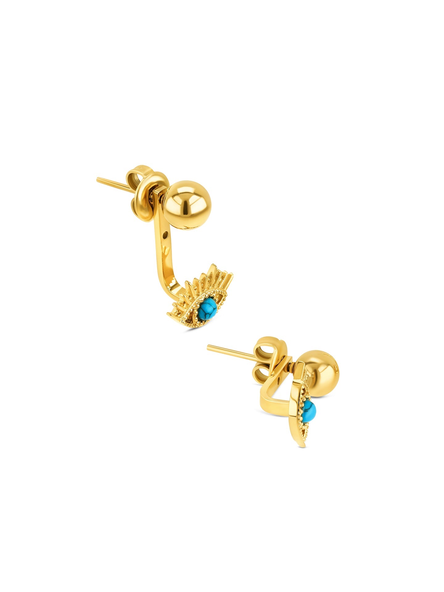 One Amulet Blue Earrings