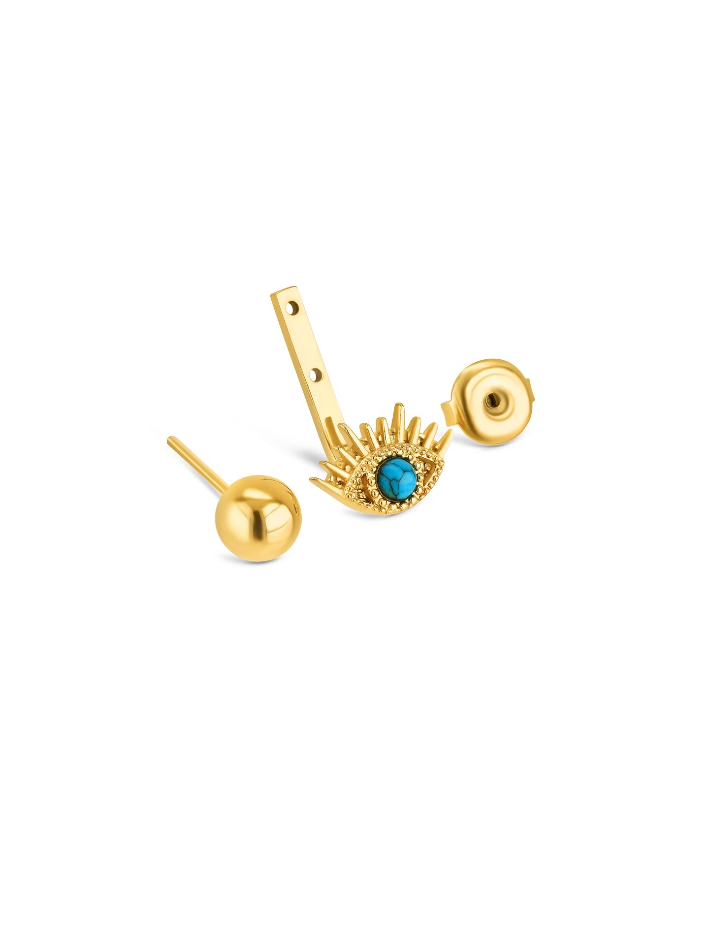 One Amulet Blue Earrings