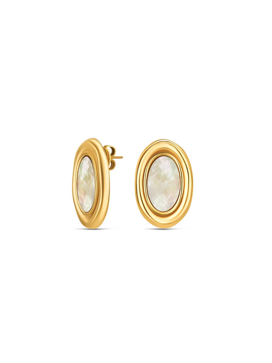One Flirt Oval Moon Earrings