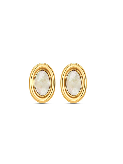 One Flirt Oval Moon Earrings