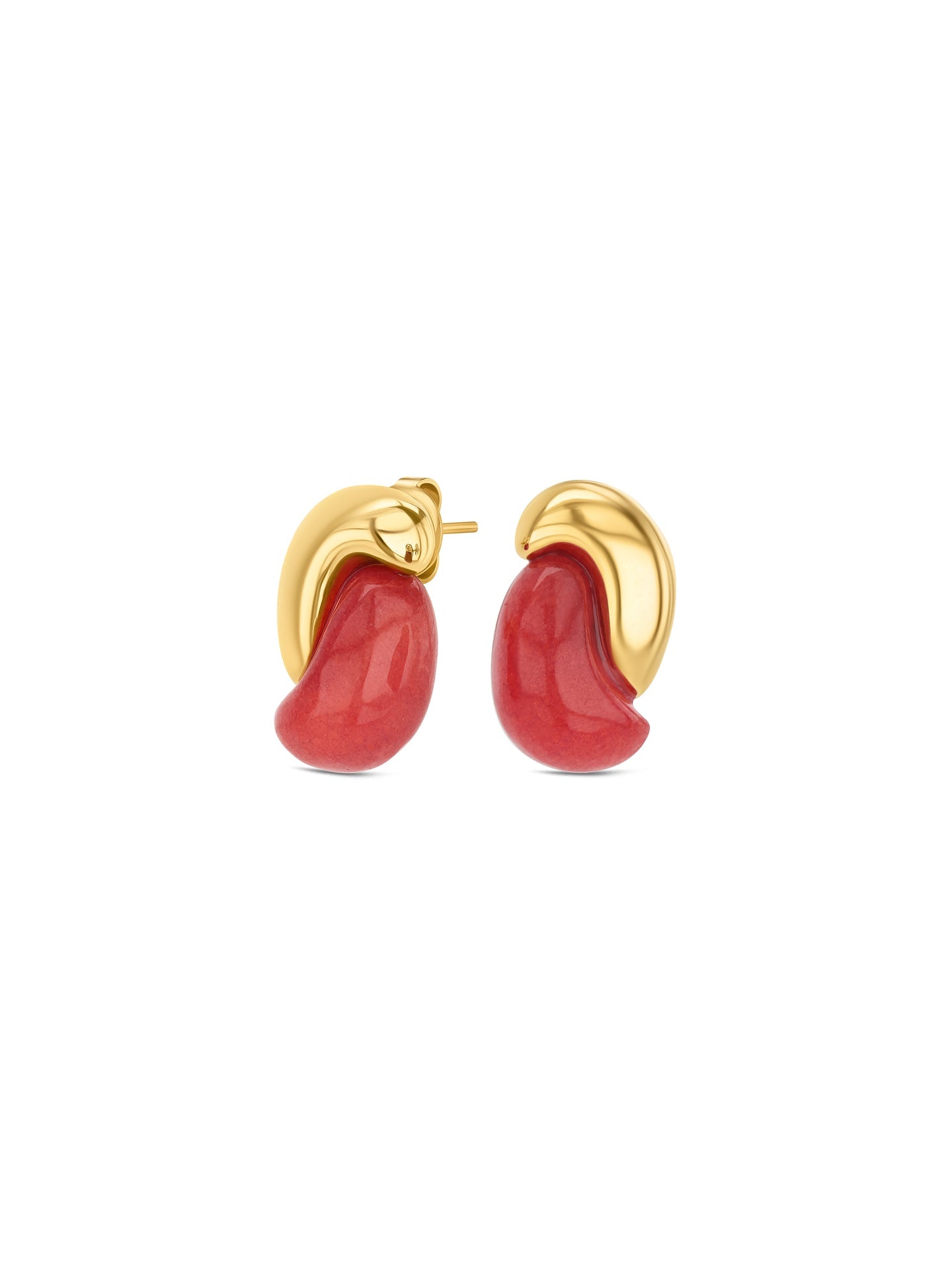 One Salina Warm Red Earrings