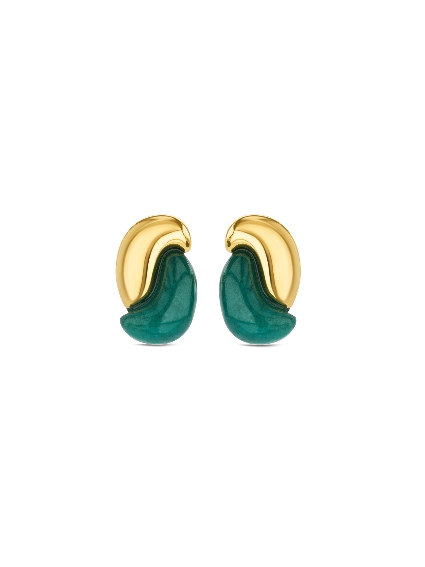 One Earrings Salina Deep Green