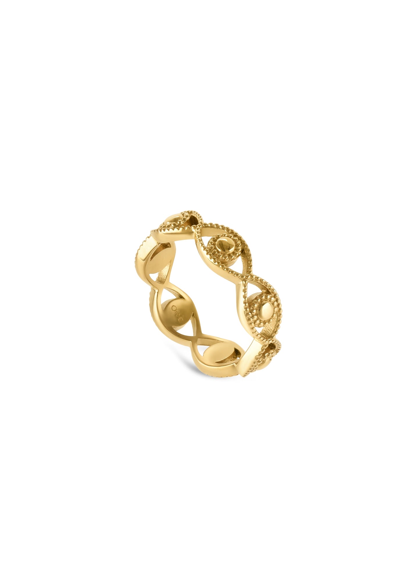 One Ring Evil Eye Gold