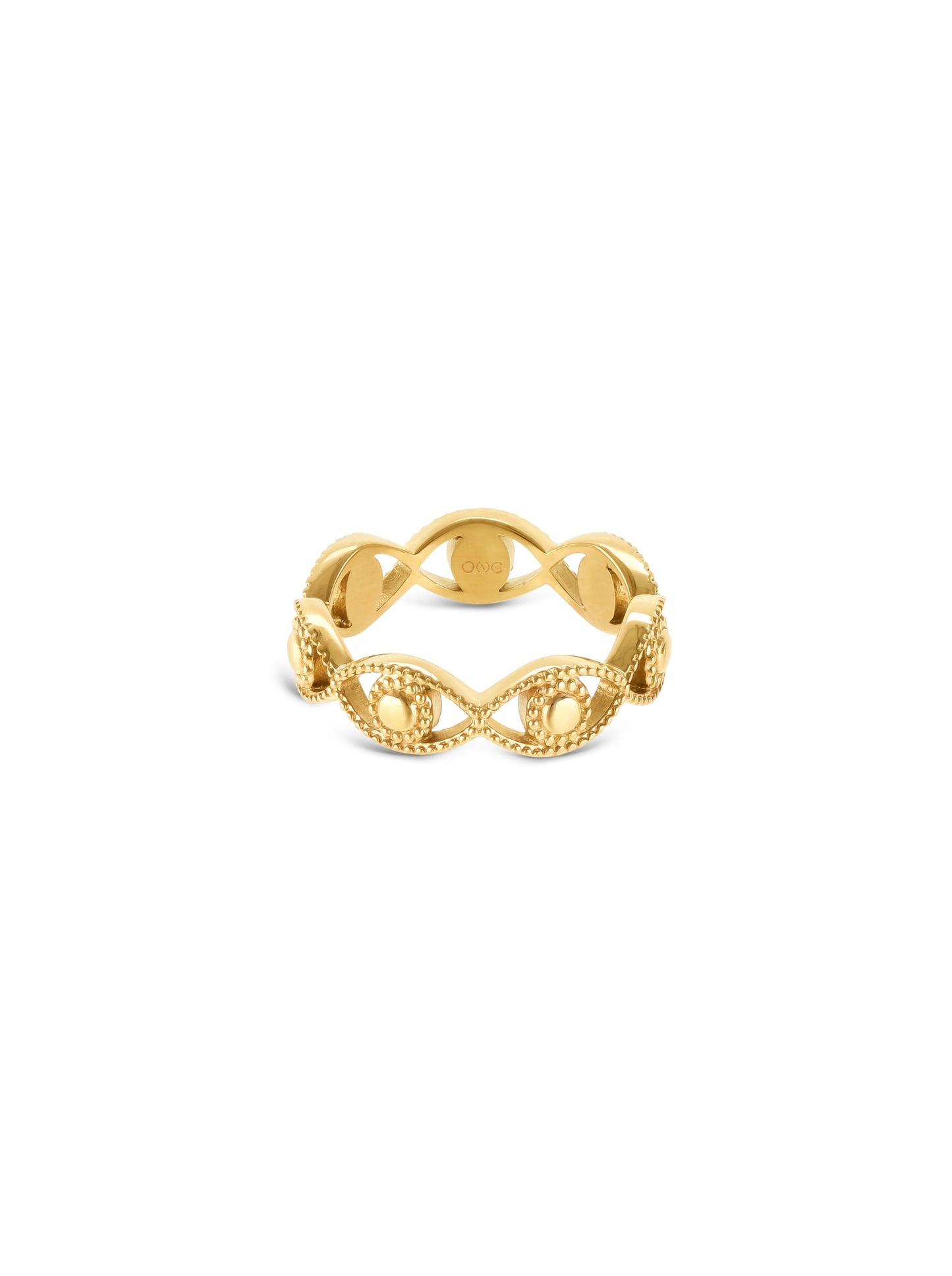 One Ring Evil Eye Gold