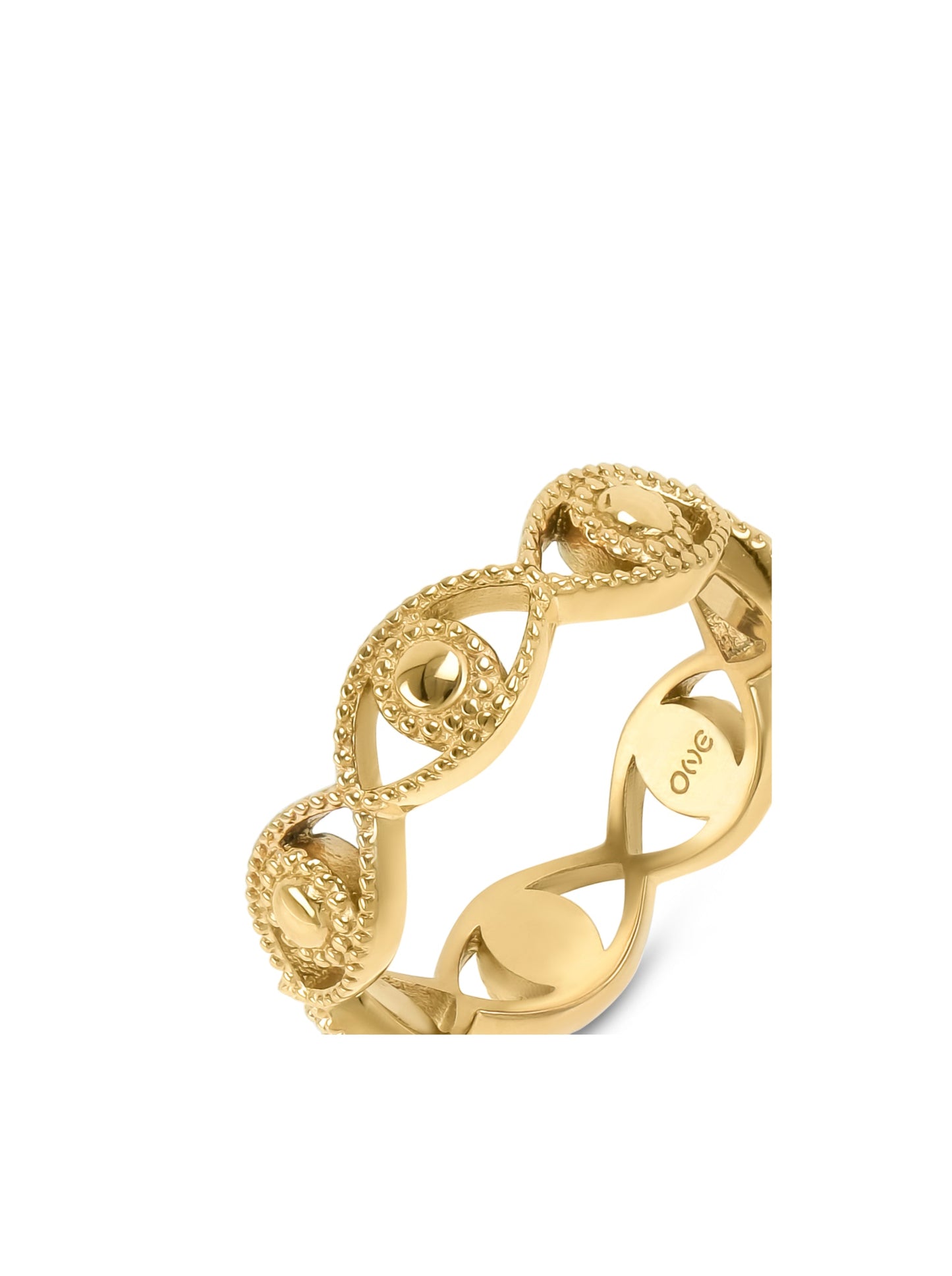 One Ring Evil Eye Gold