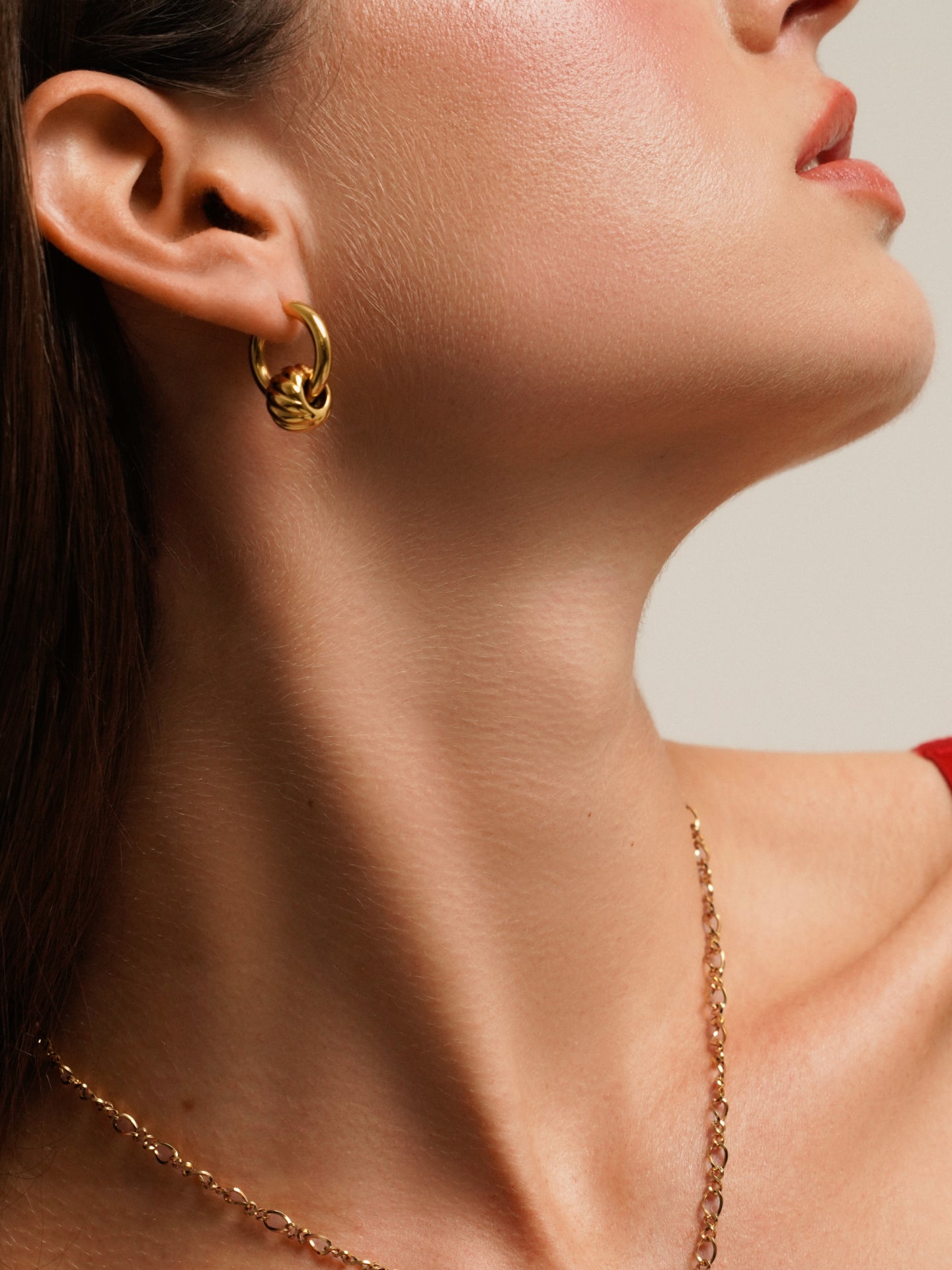 One Earrings Master Hoop Gold