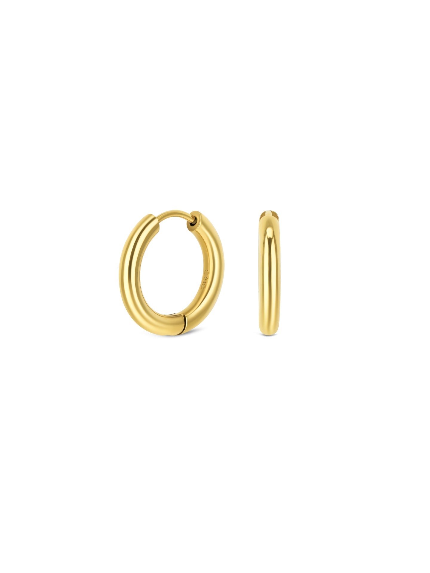 One Earrings Master Hoop Gold