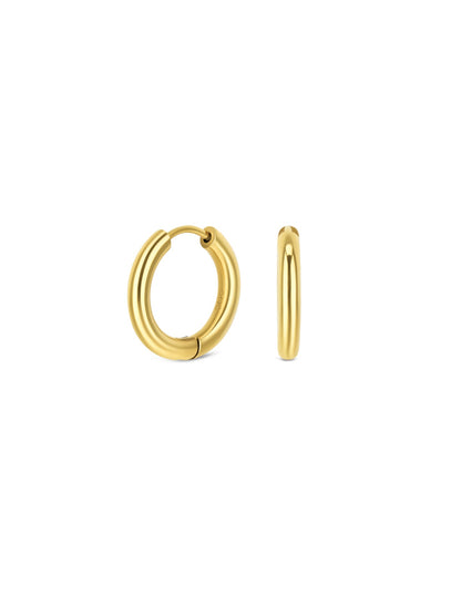 One Earrings Master Hoop Gold