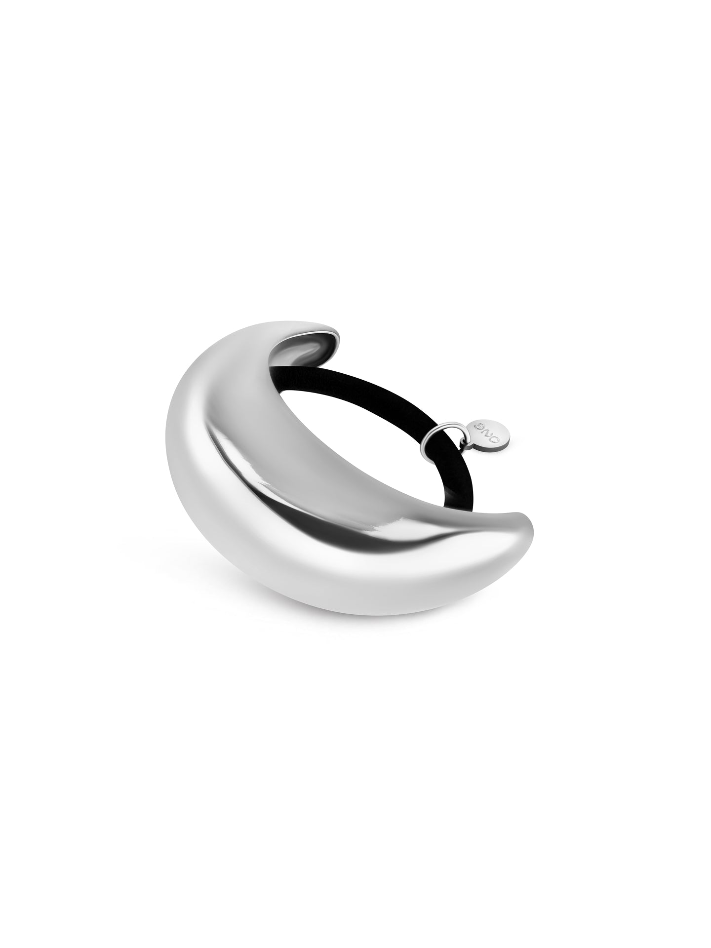 One Hair Accessory Moon Large Silver