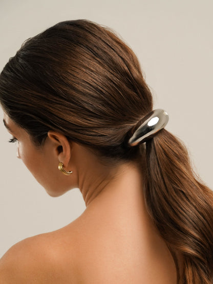 One Hair Accessory Moon Large Silver