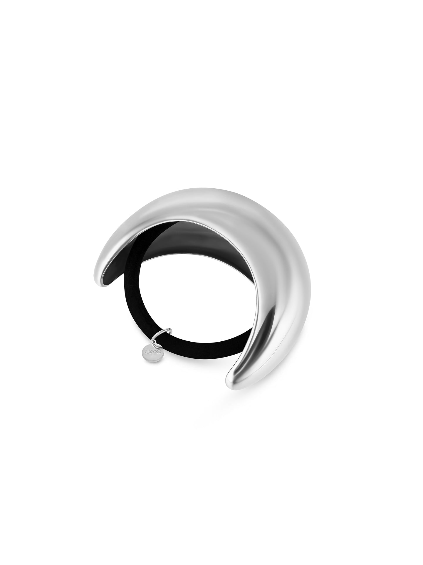 One Hair Accessory Moon Large Silver