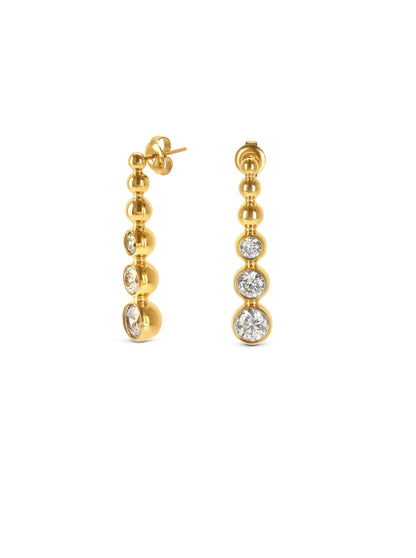 One Infinity Crystal Earrings