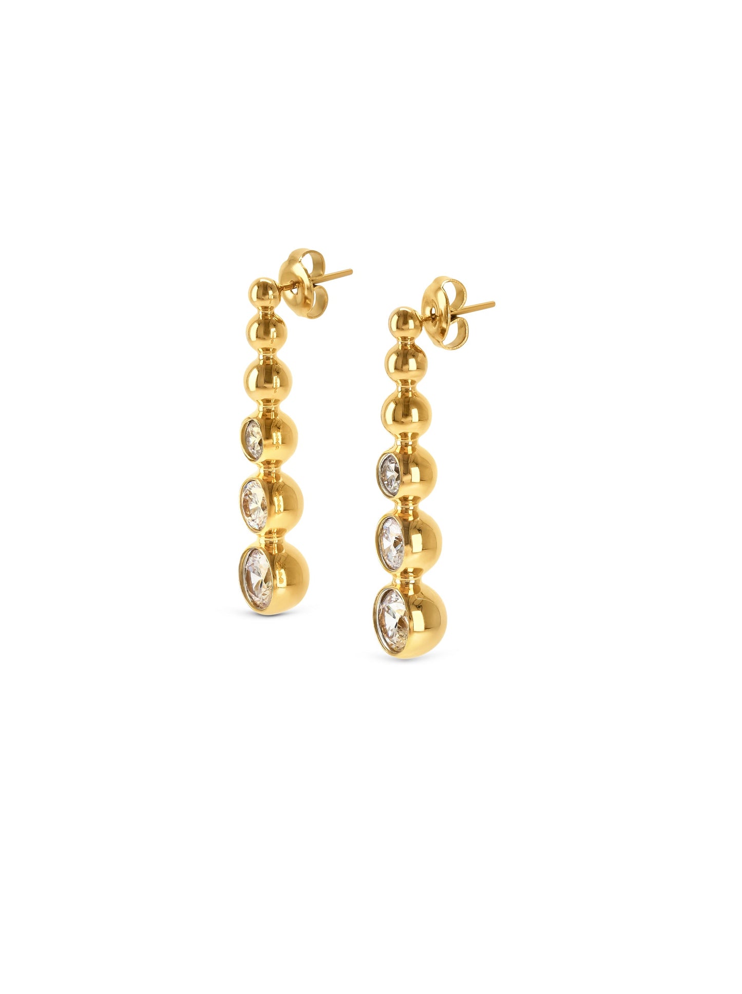 One Infinity Crystal Earrings