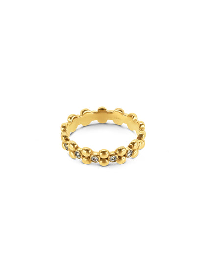 One Infinity Crystal Ring