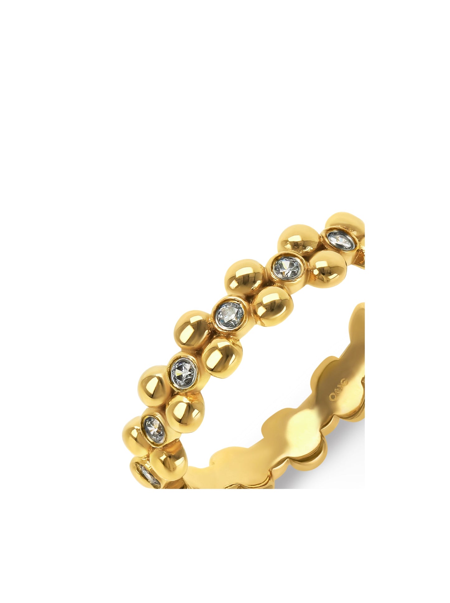 One Infinity Crystal Ring