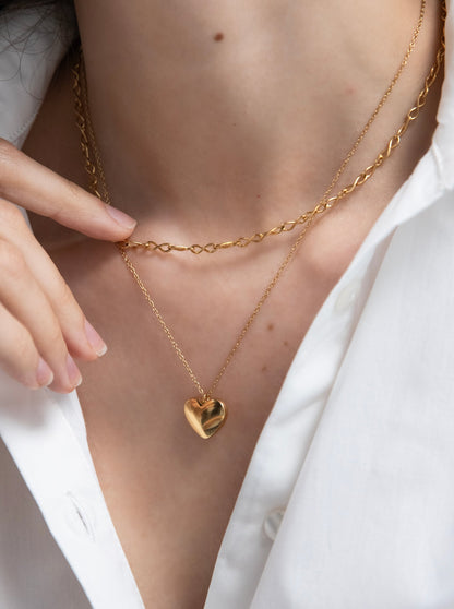 One Infinity Enlace Gold Necklace