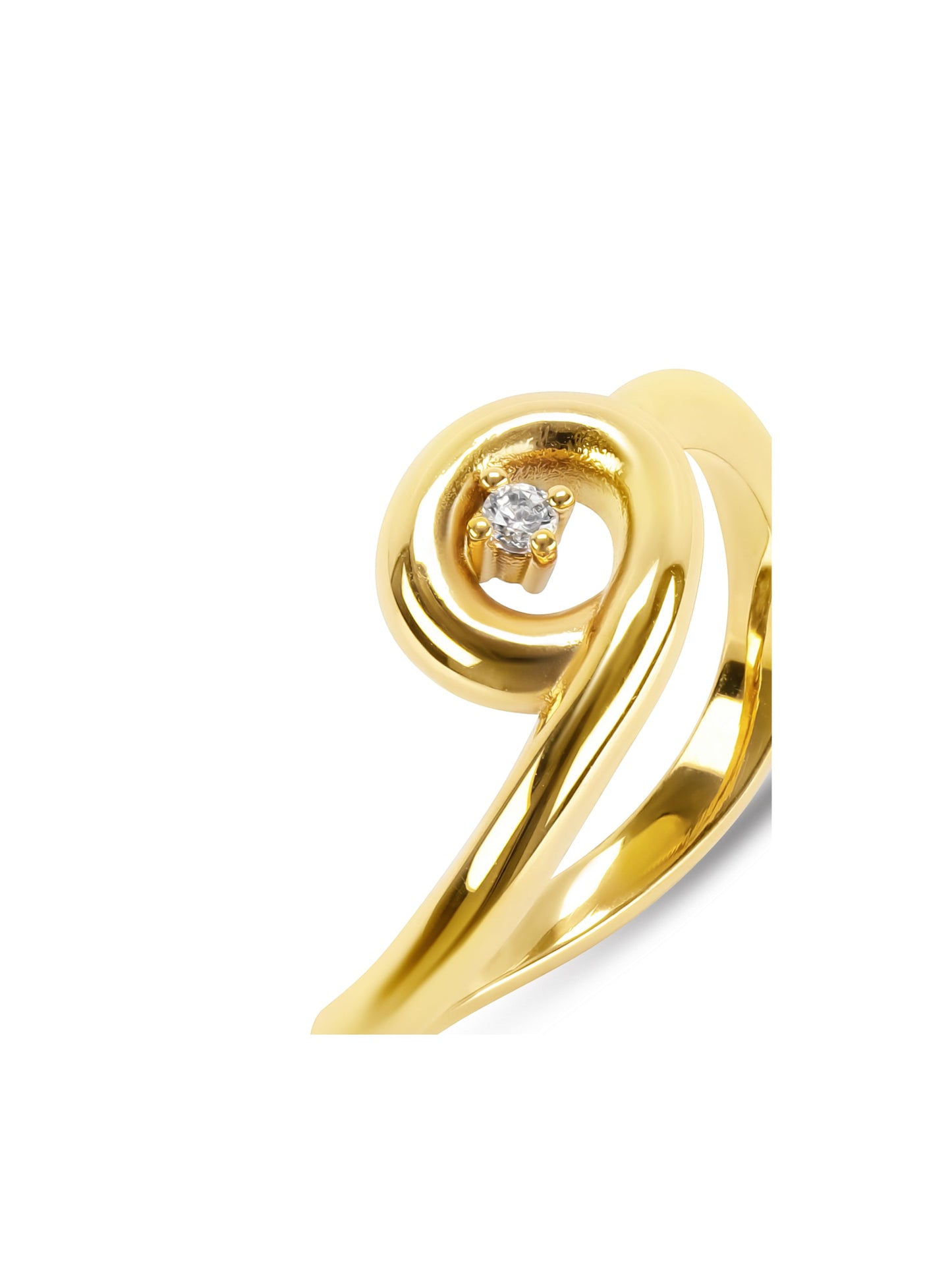 One Infinity Twisted Gold Ring