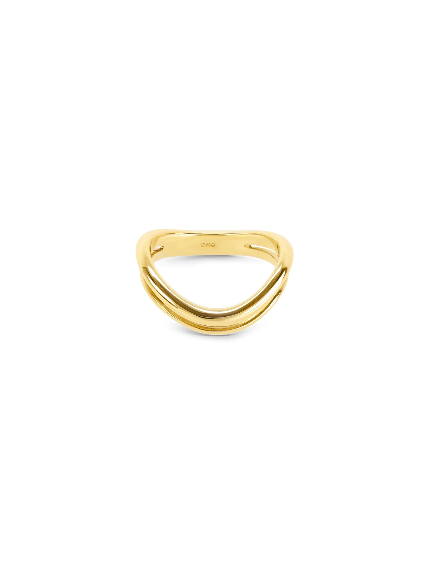 One Infinity Double Gold Ring