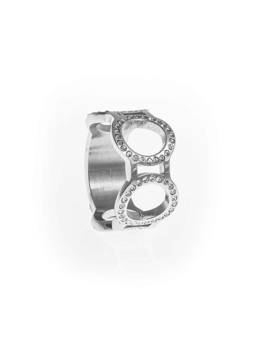 One Icon Silver & Stones Ring