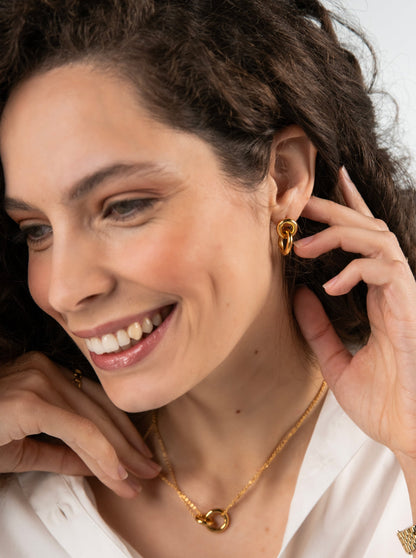 One Luminous Circle Earrings