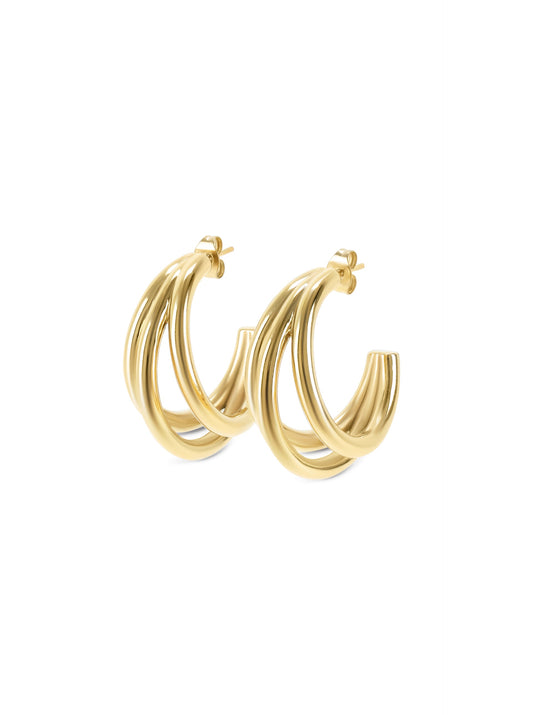 One Luminous Triple Earrings