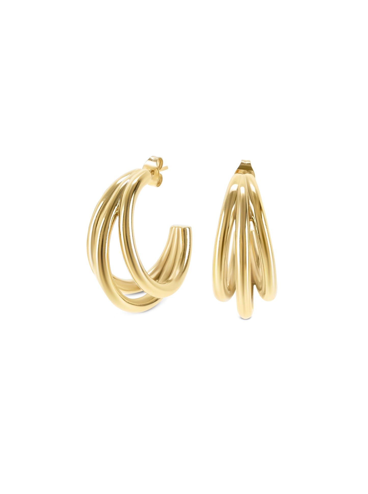 One Luminous Triple Earrings