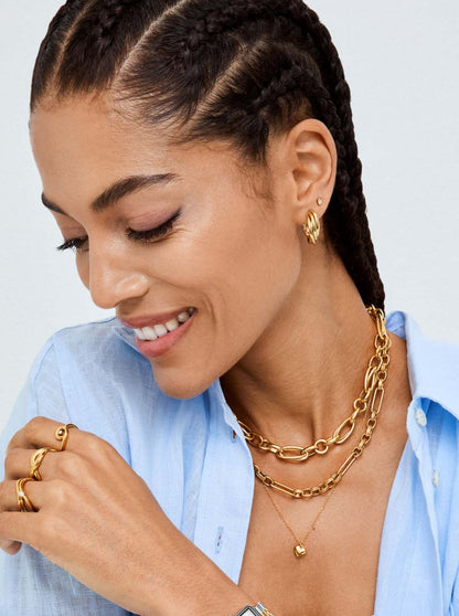 One Luminous Solid Earrings