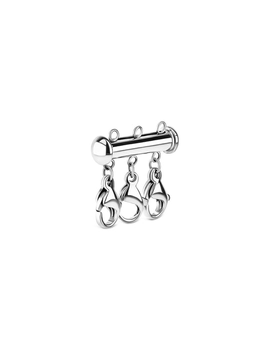 One Silver Multiple Clasp