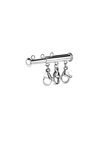 One Silver Multiple Clasp