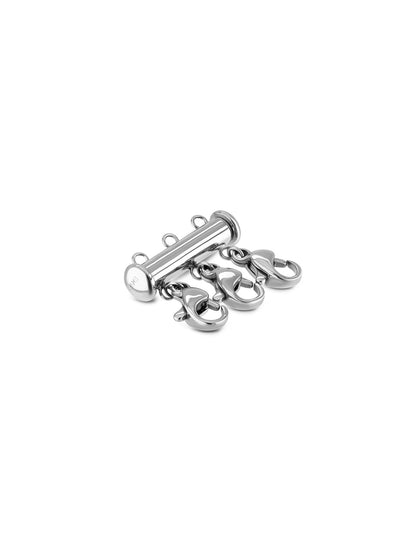 One Silver Multiple Clasp