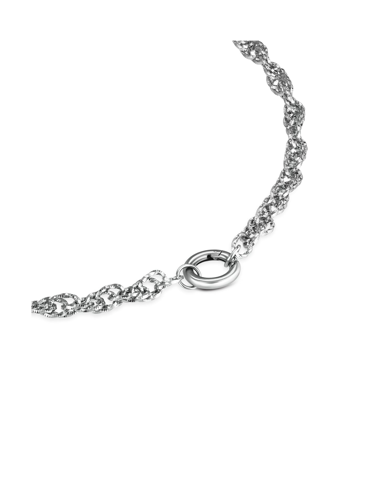 One Master Union Double Silver Necklace