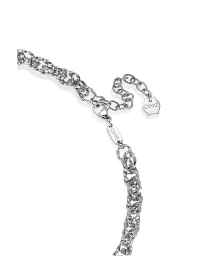 One Master Union Double Silver Necklace