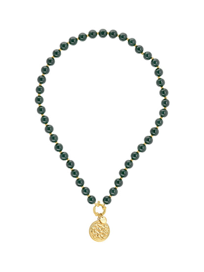 One Neckmess Carmela Deep Green Necklace
