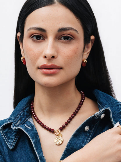 One Neckmess Carmela Red Flame Necklace
