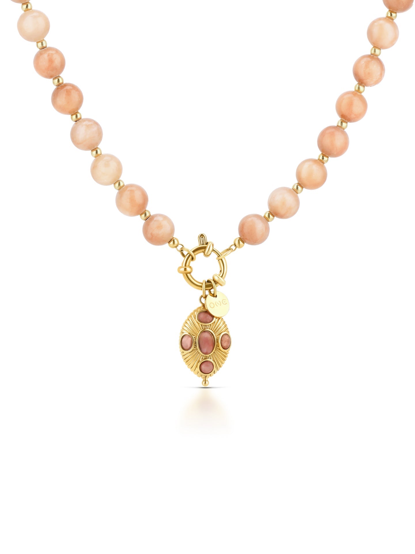 One Carmela Sunset Peach Necklace
