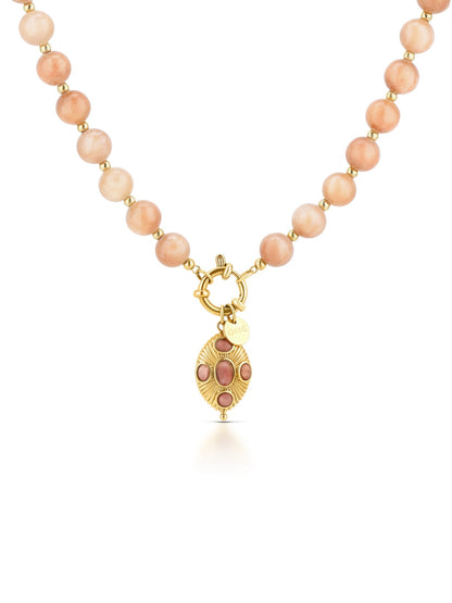 One Carmela Sunset Peach Necklace