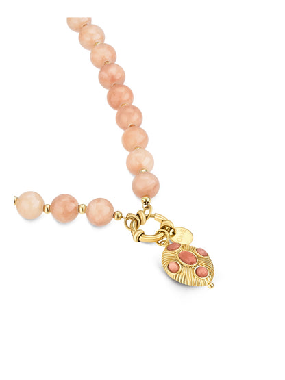 One Carmela Sunset Peach Necklace