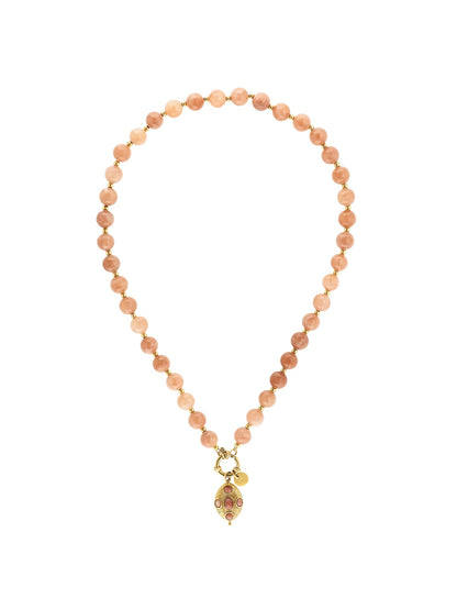 One Carmela Sunset Peach Necklace