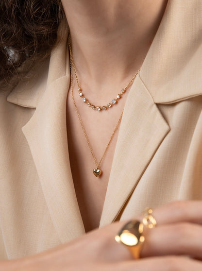 One Neckmess Heart Gold Necklace