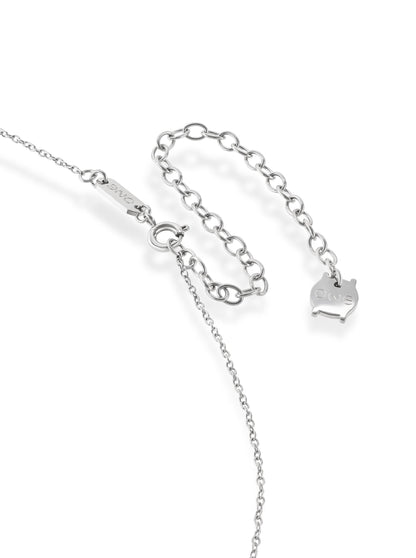 One Neckmess Heart Big Silver Necklace