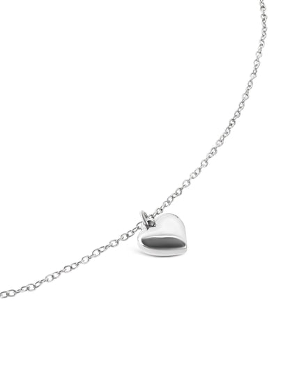 One Neckmess Heart Silver Necklace