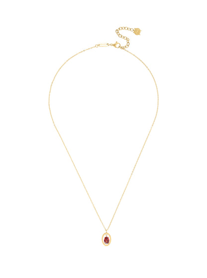 One Birthstone Necklace January - Protection