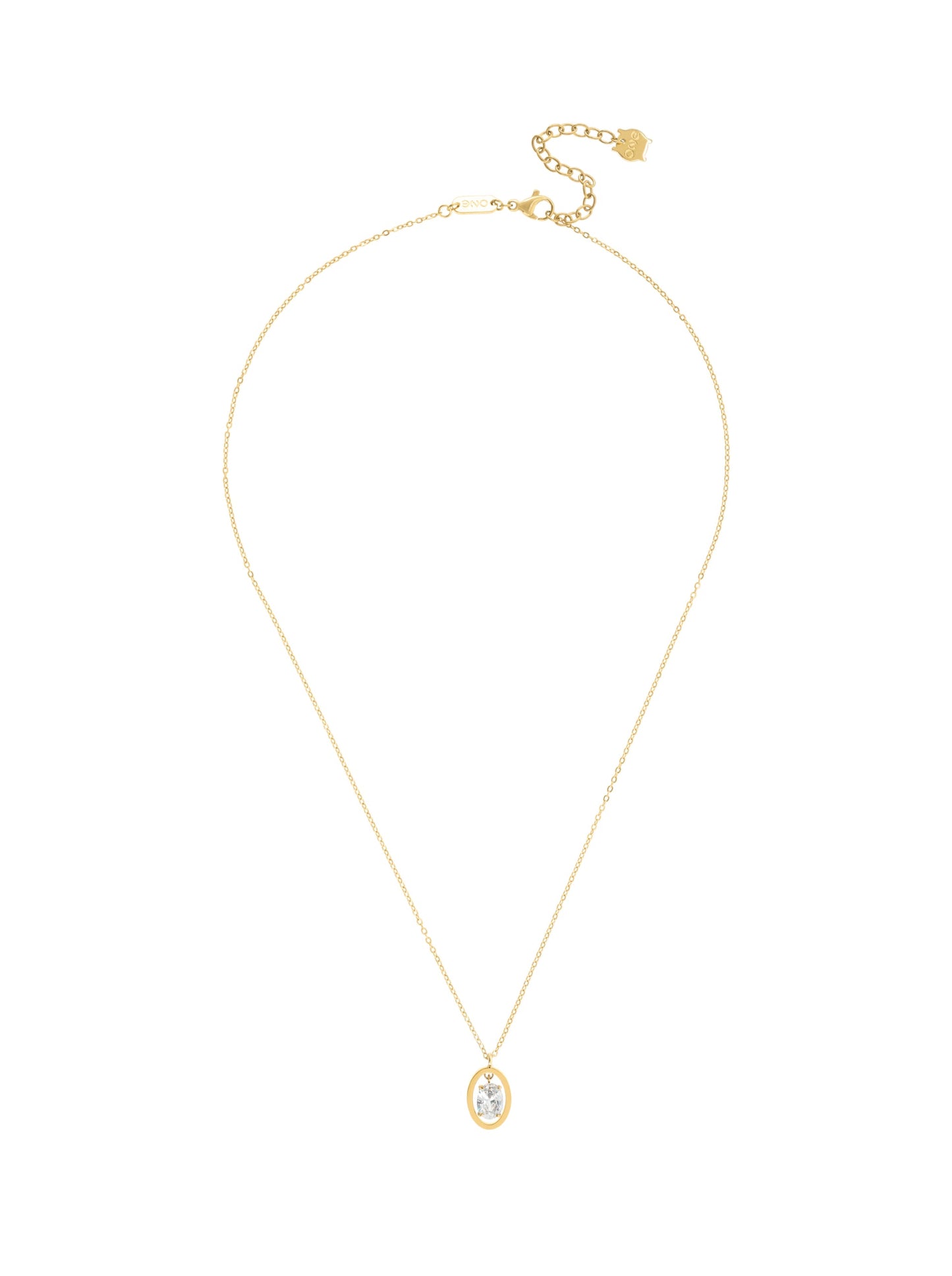 One Birthstone Necklace April - Courage