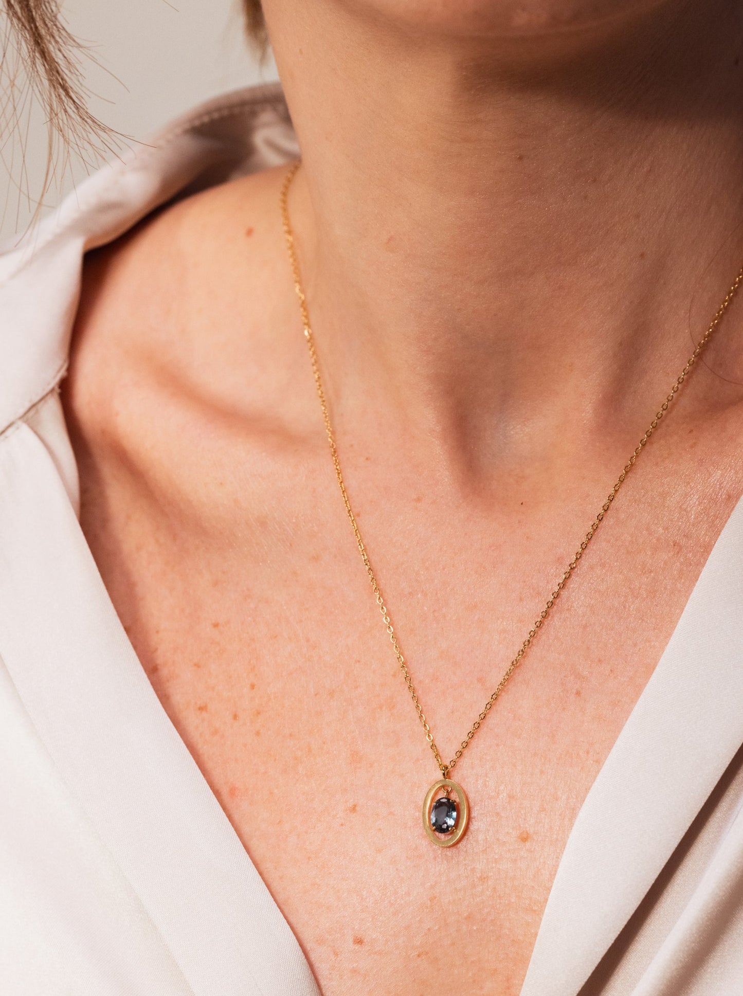 One Birthstone Necklace May - Hope