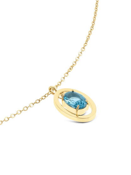 One Birthstone Necklace September - Prosperity