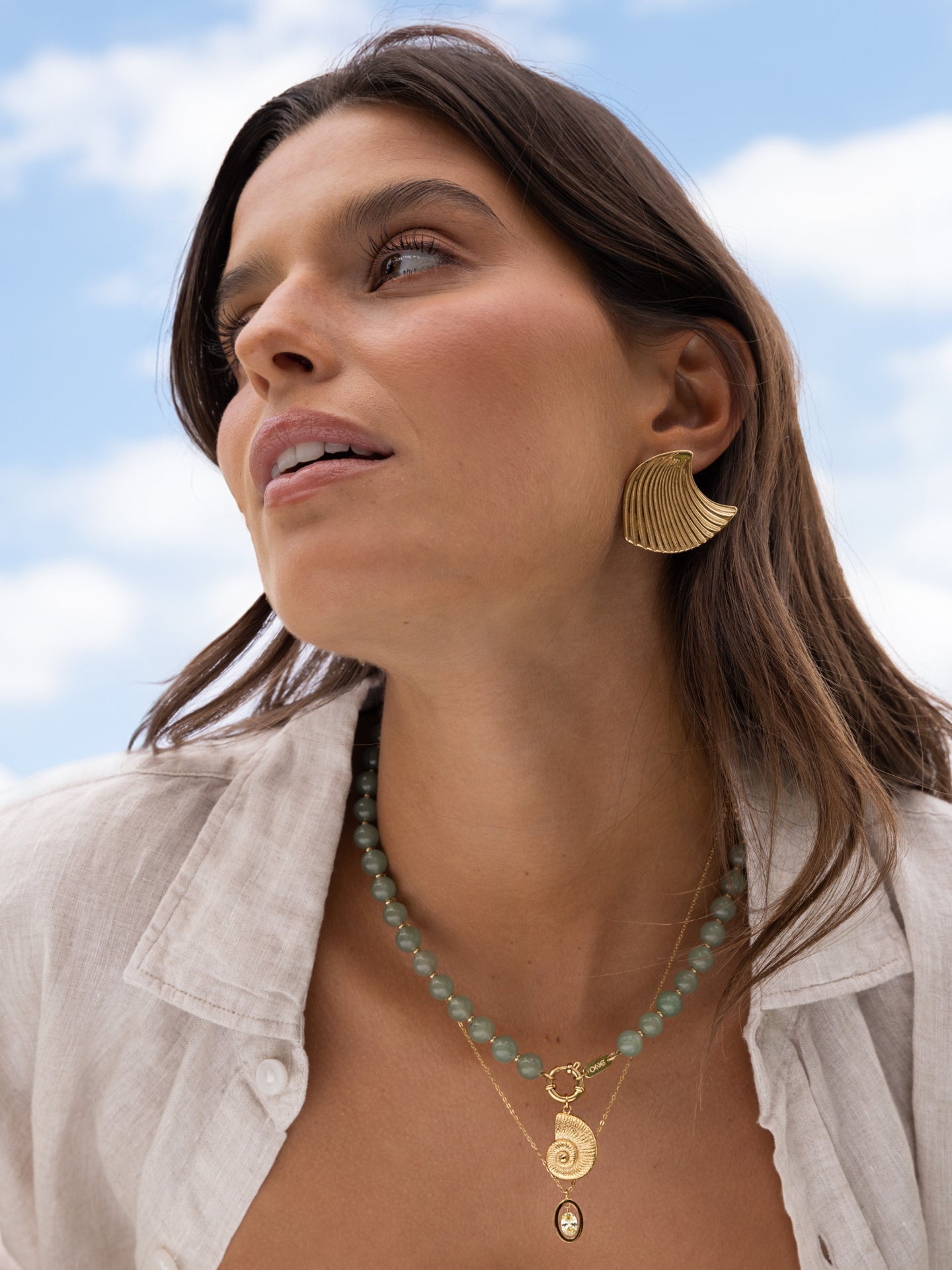 One Necklace Neckmess Carmela Blue