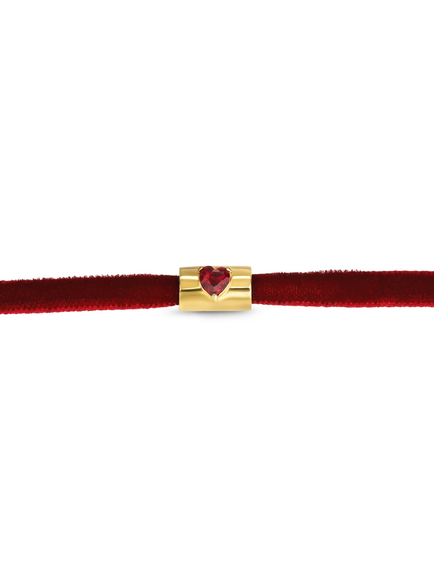 One Necklace Neckmess Velvet Love Red