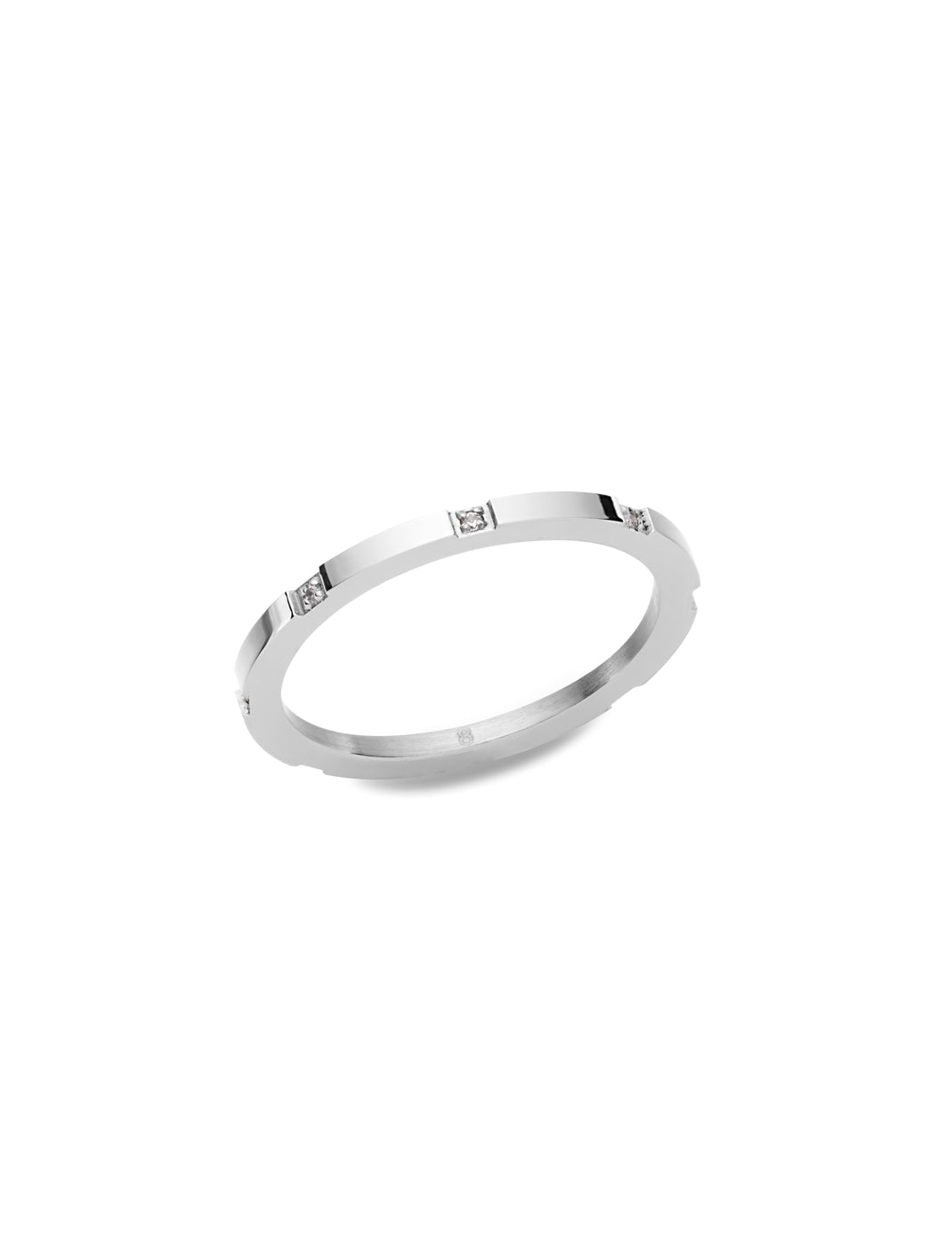 Anel One London 21 Silver